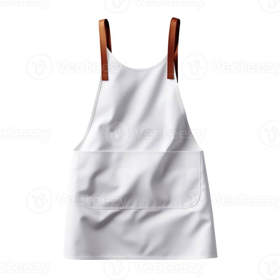 AI generated Apron. Scandinavian modern minimalist style. Transparent background, isolated image. png