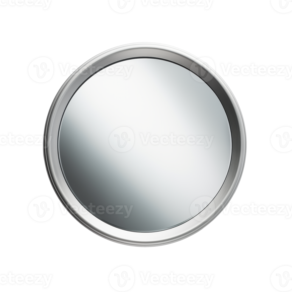 AI generated Accent Mirror. Scandinavian modern minimalist style. Transparent background, isolated image. png