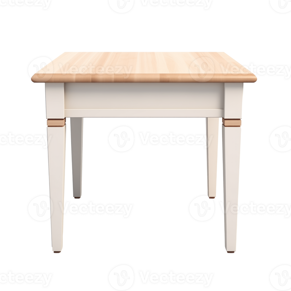 AI generated End Table. Scandinavian modern minimalist style. Transparent background, isolated image. png