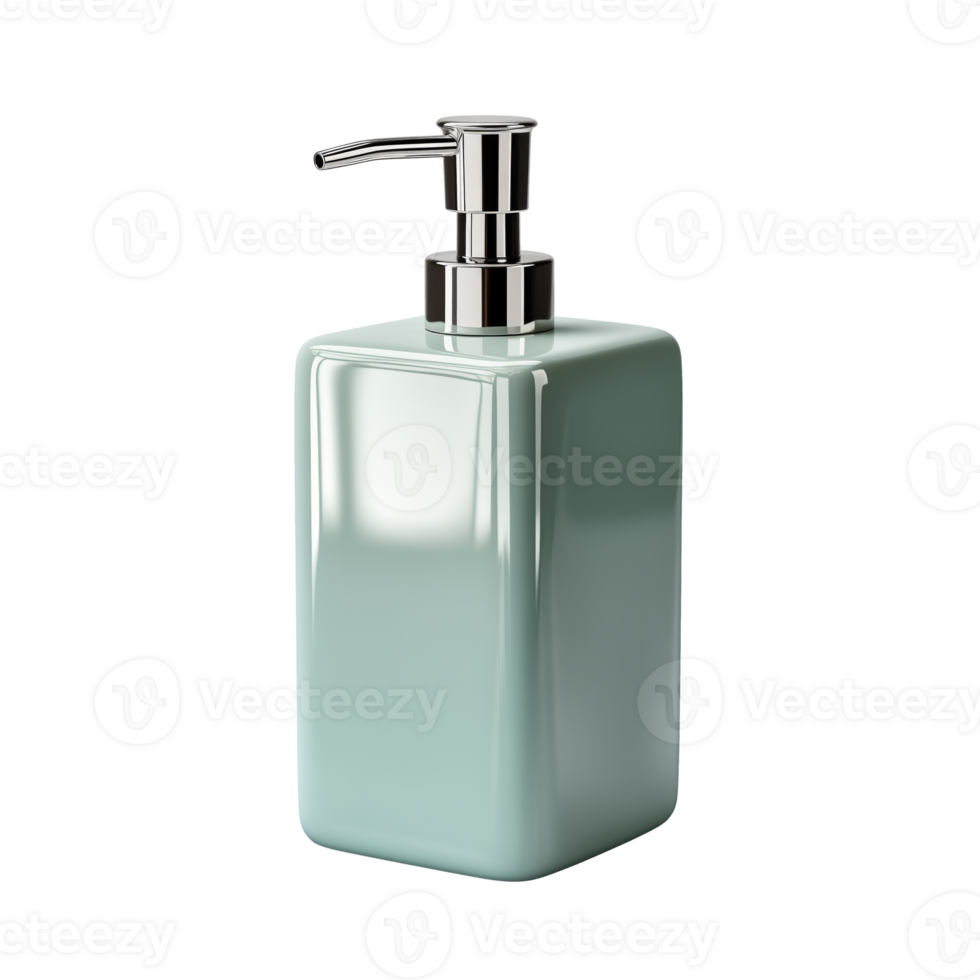 AI generated Dish Soap Dispenser. Scandinavian modern minimalist style. Transparent background, isolated image. png