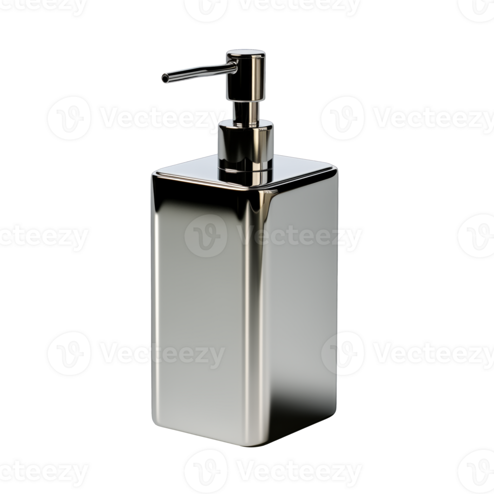 AI generated Dish Soap Dispenser. Scandinavian modern minimalist style. Transparent background, isolated image. png