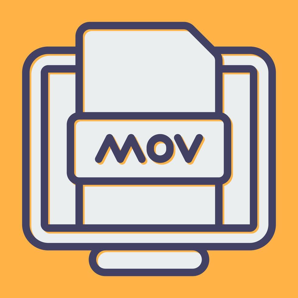 Mov File Vector Icon