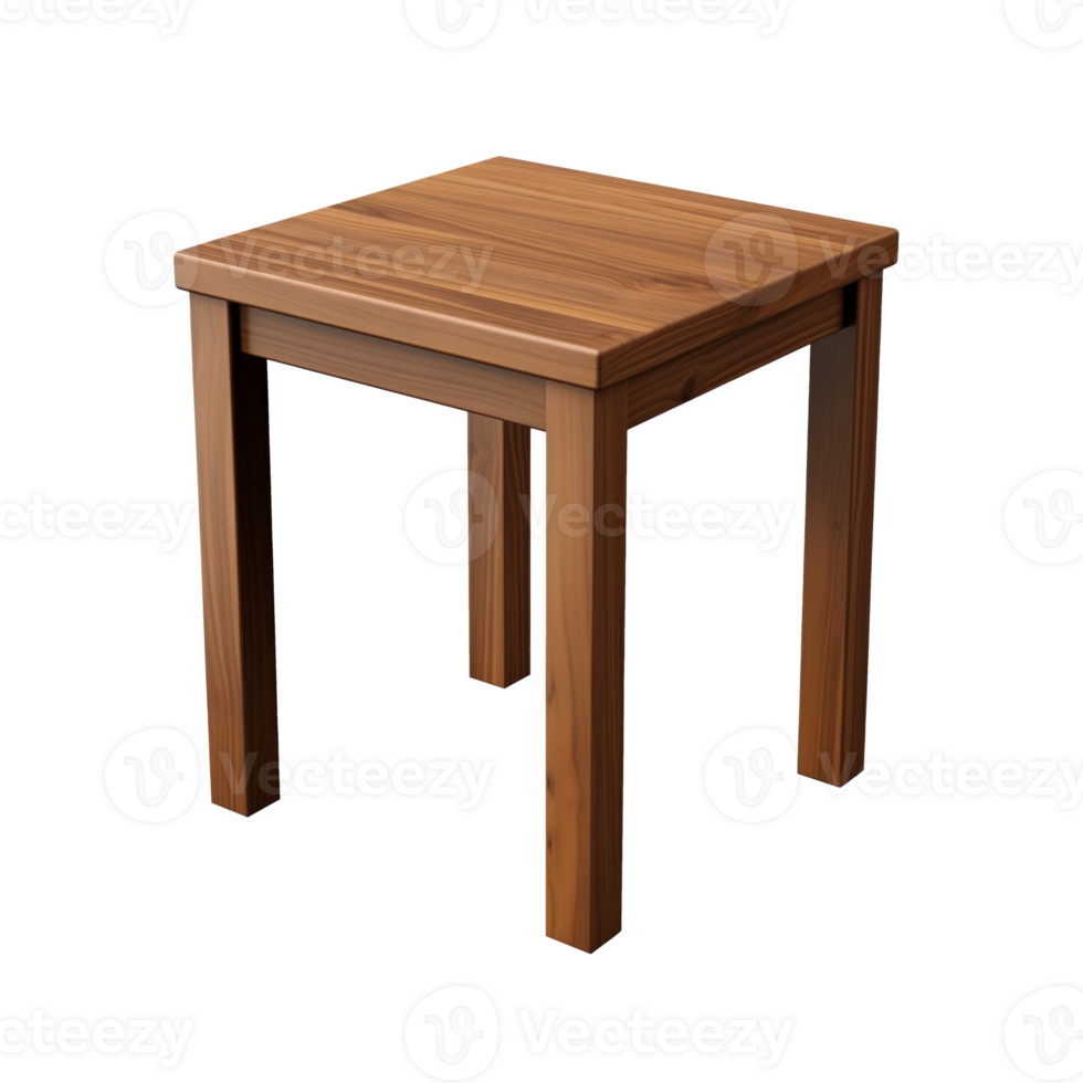 AI generated Accent Table. Scandinavian modern minimalist style. Transparent background, isolated image. png
