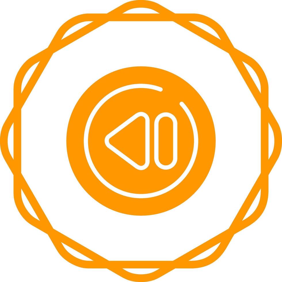 Previous Track Circle Vector Icon