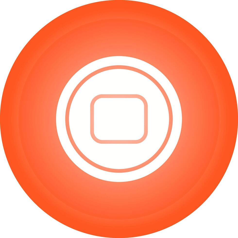Stop Button Vector Icon