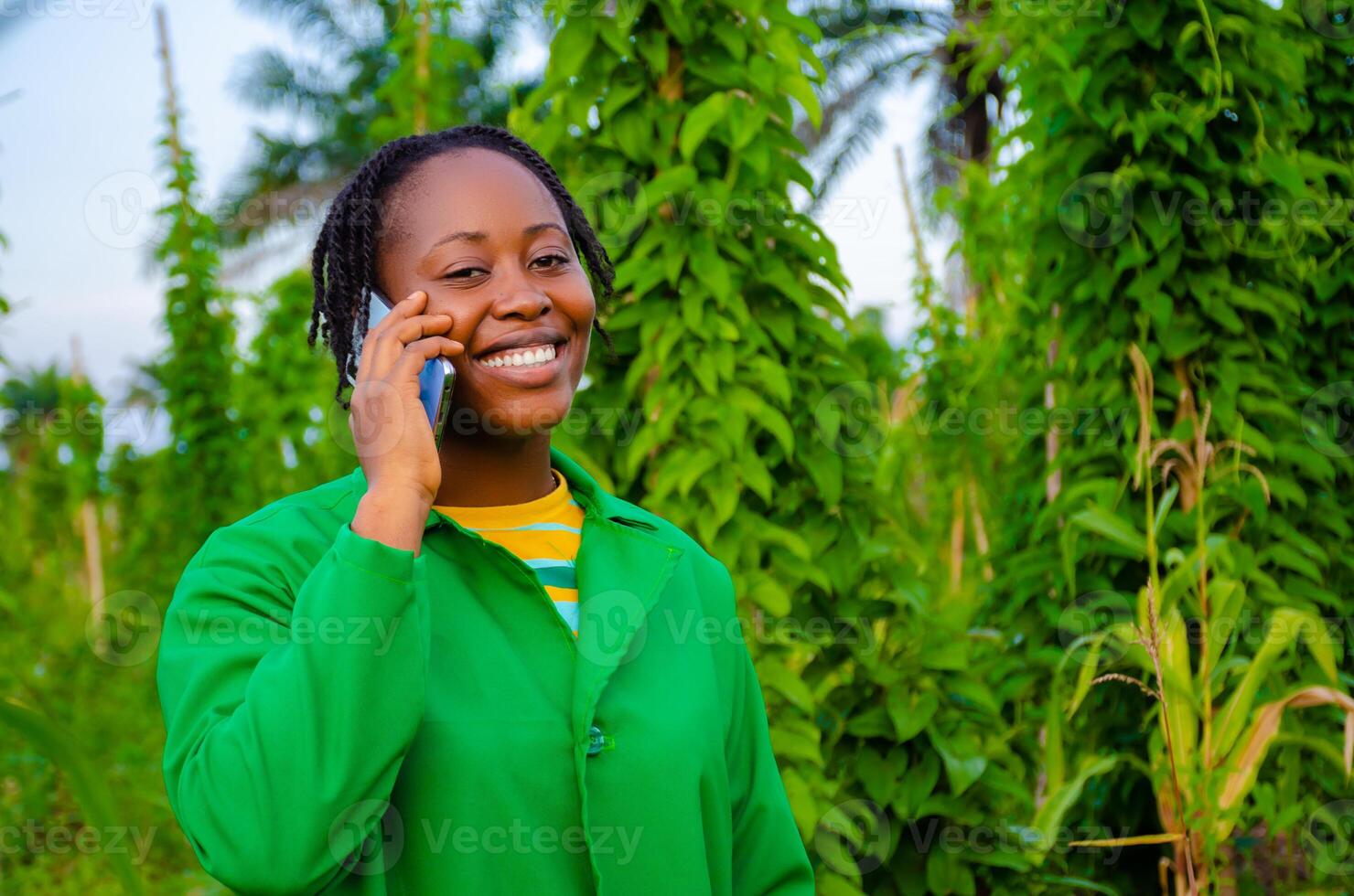 beautiful lady in the happy about the call she is receiving calls photo