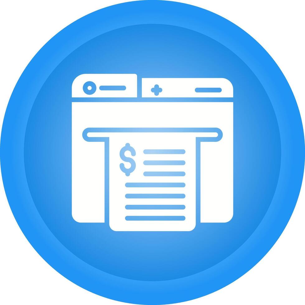 Receipt Vector Icon