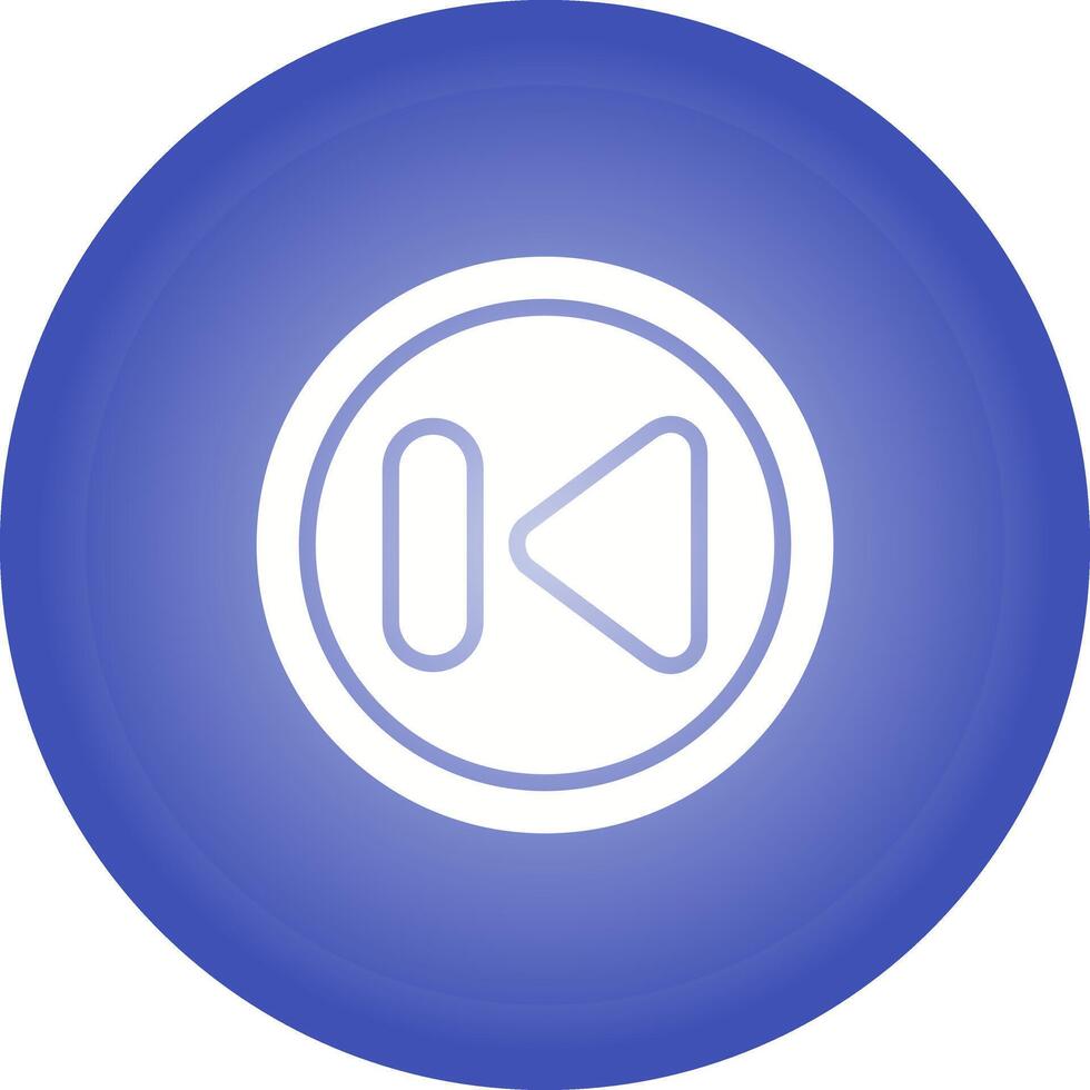 Previous Track Button Vector Icon