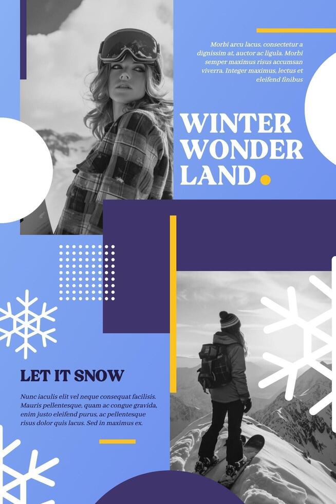 Winter Wonderland Pinterest Graphic Template