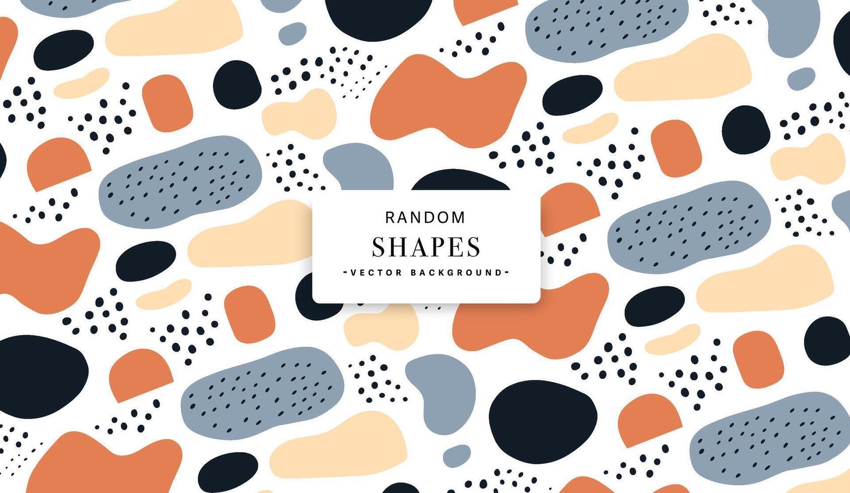 Abstract Organic Shapes pattern background vector