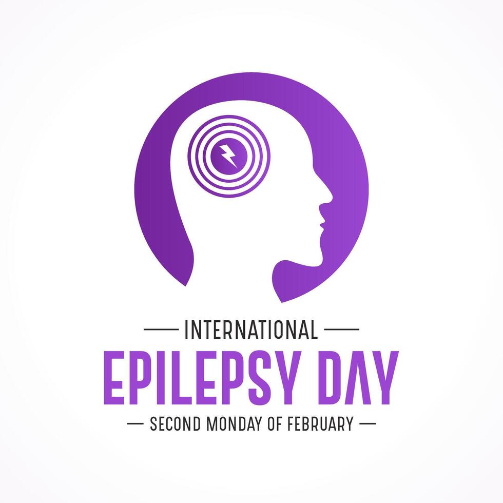 International Epilepsy Day is observed every year in February 12. Vector illustration on the theme of International Epilepsy Day. Template for banner, greeting card, poster with background.