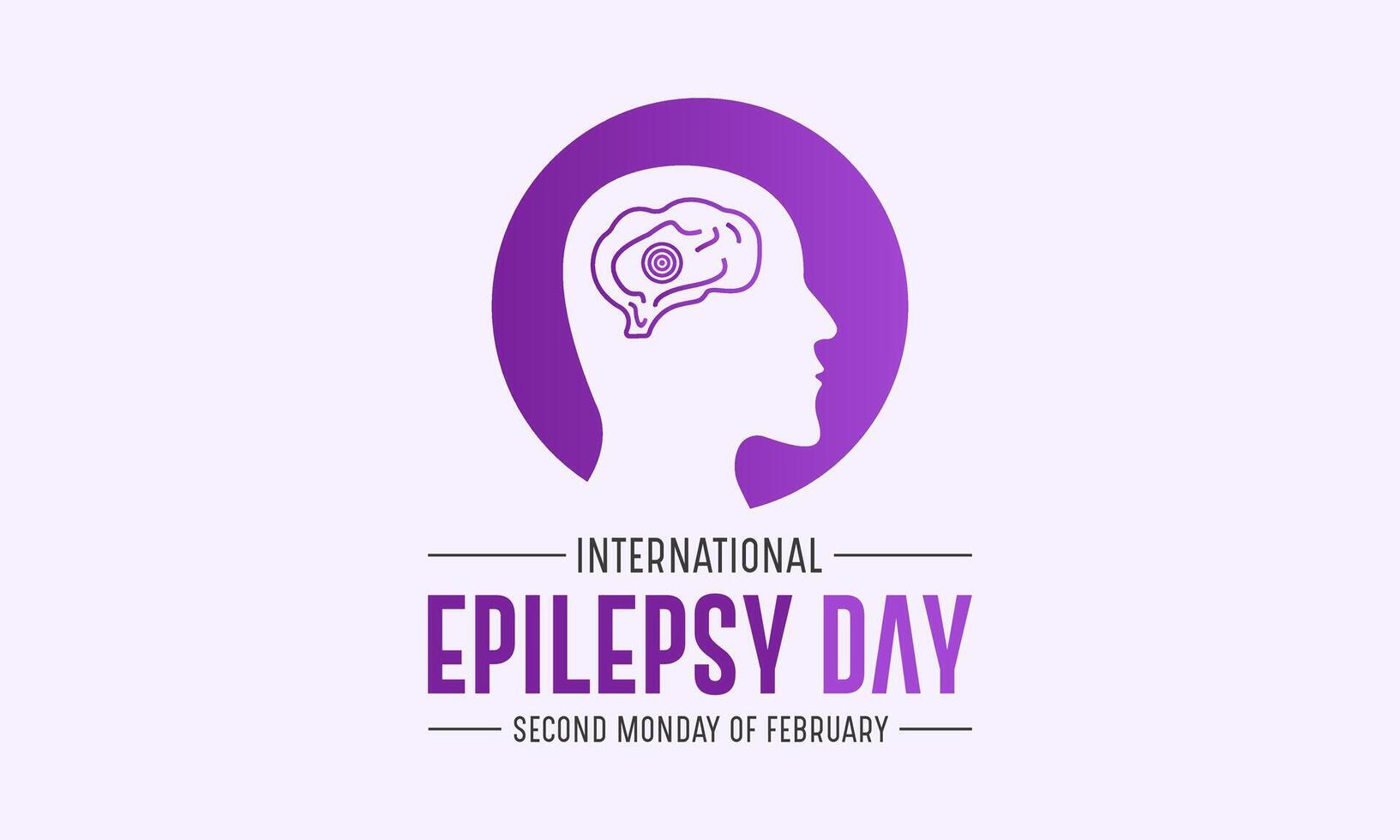 International Epilepsy Day is observed every year in February 12. Vector illustration on the theme of International Epilepsy Day. Template for banner, greeting card, poster with background.