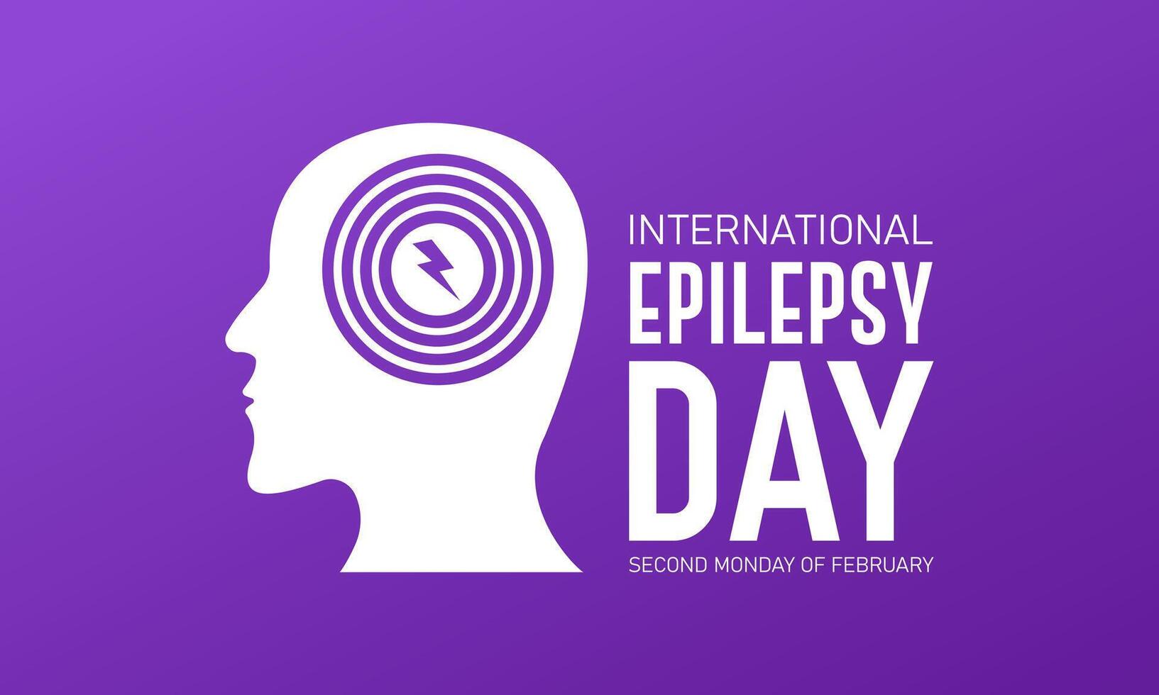 International Epilepsy Day is observed every year in February 12. Vector illustration on the theme of International Epilepsy Day. Template for banner, greeting card, poster with background.