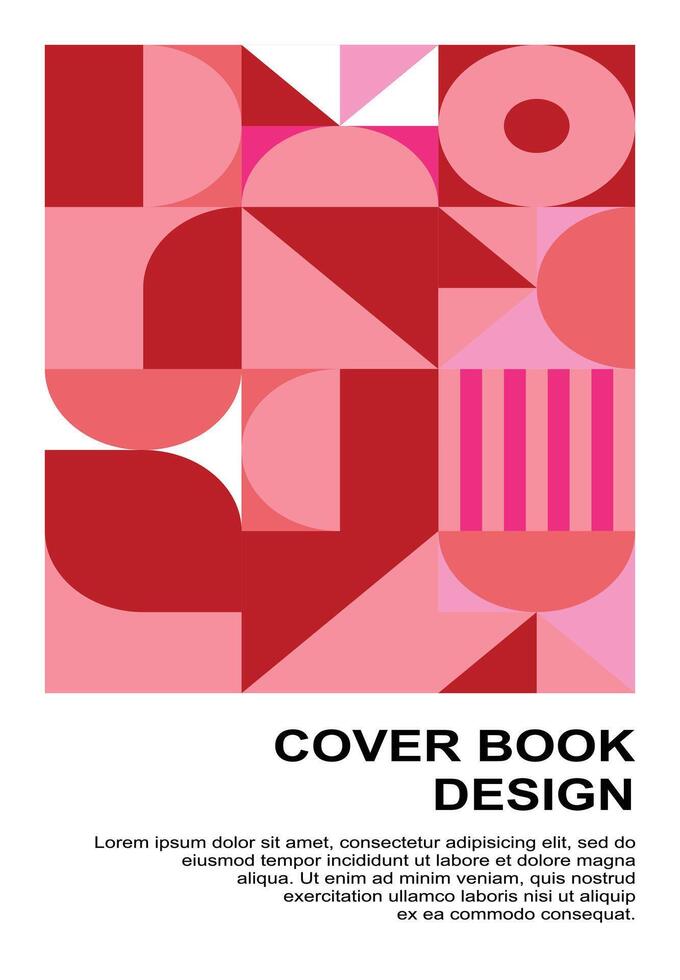 abstract geometric background with circles, squares, rectangles and triangles. Colorful paper cut shapes. Vector illustration. Cover design template. Abstract geometric background.