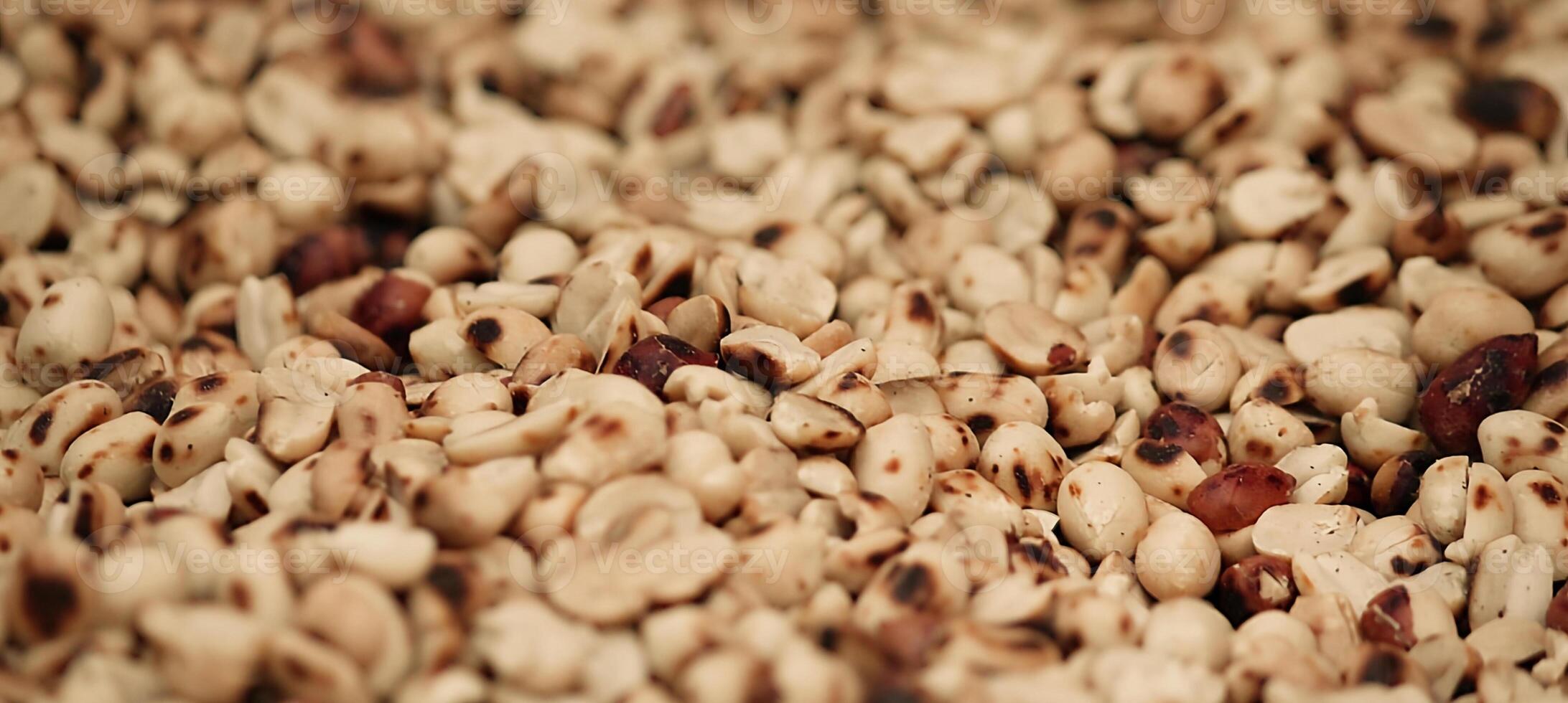 A close-up of roasted peanuts photo