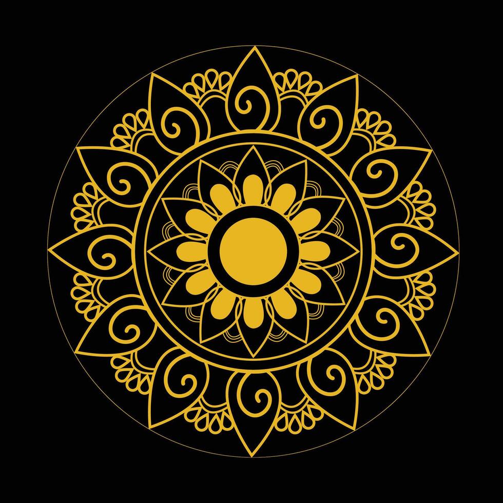 mandala art graphic vector
