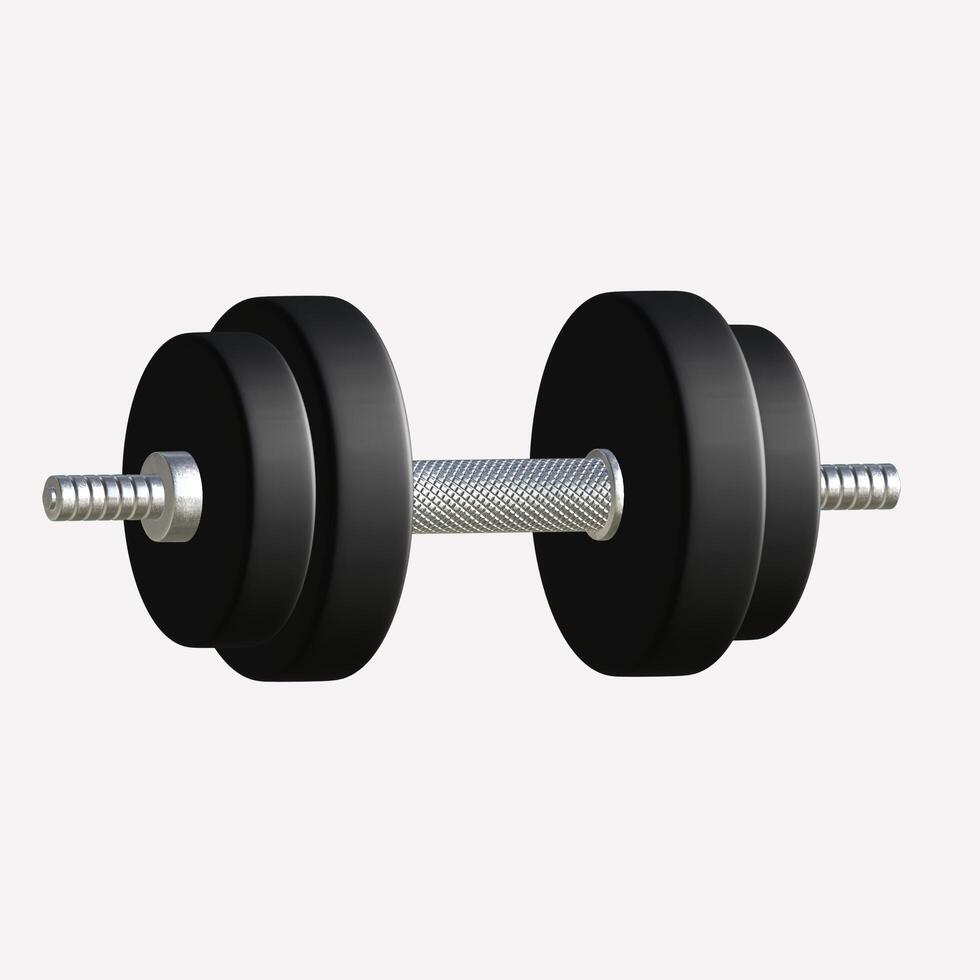 dumbell aislado en blanco antecedentes foto