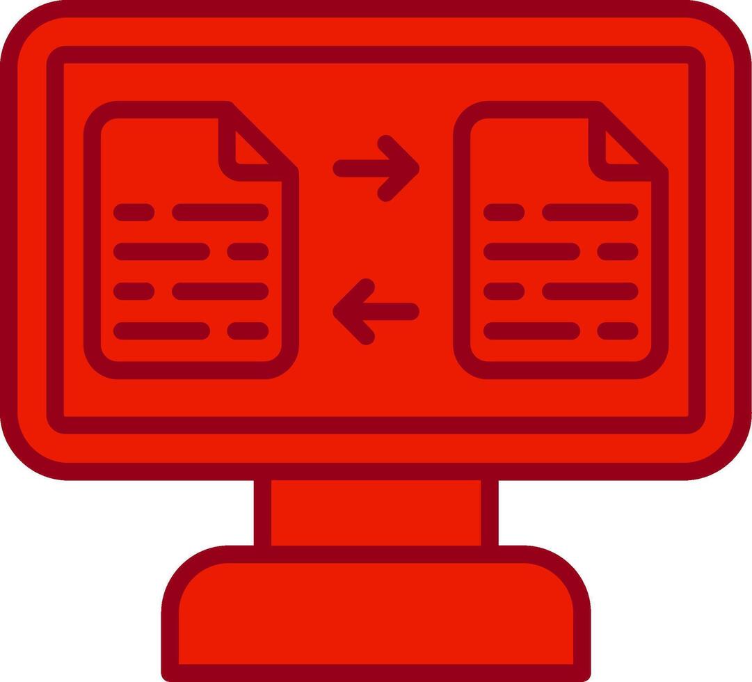 icono de vector de transferencia de archivos