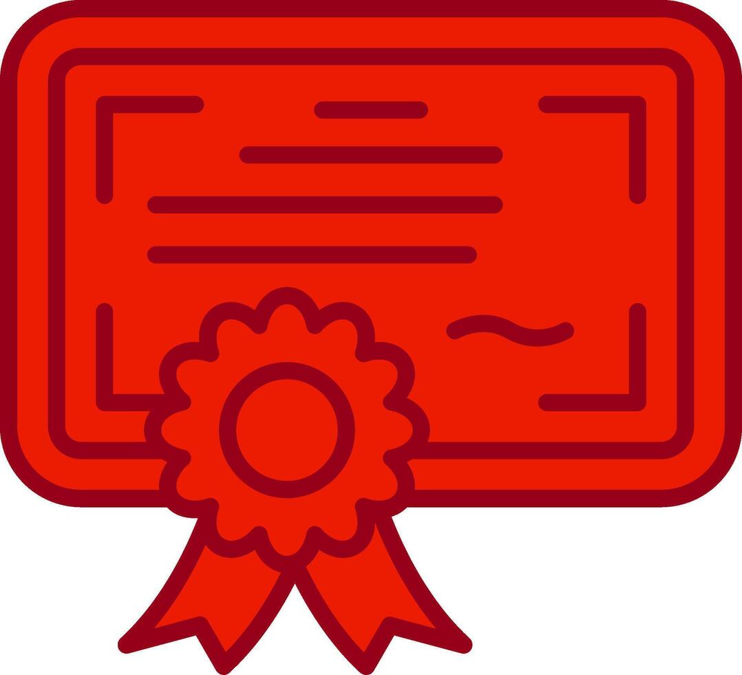 icono de vector de certificado