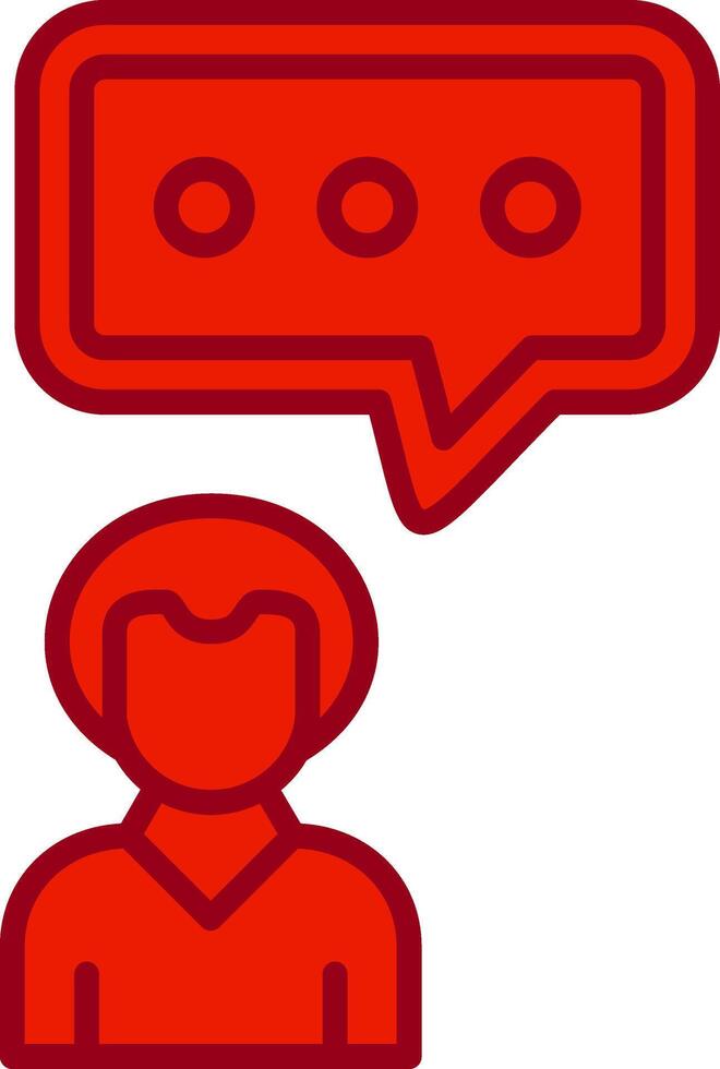 Men Chat Vector Icon