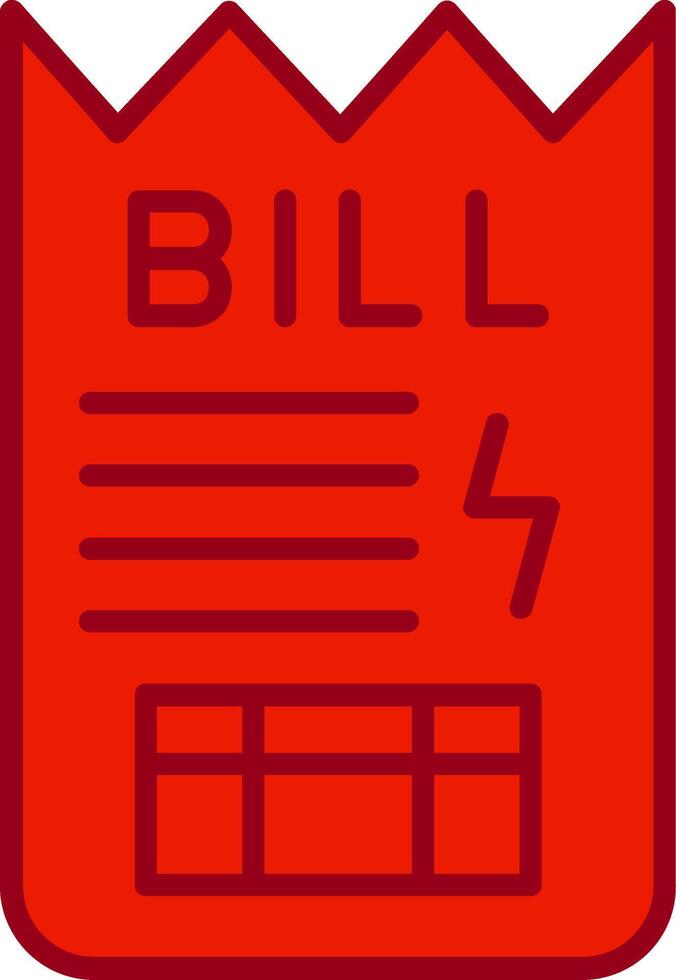 Bill Vector Icon