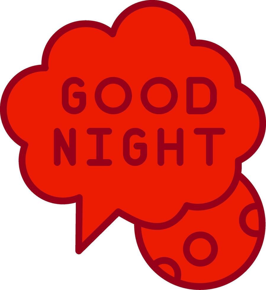 Good Night Vector Icon
