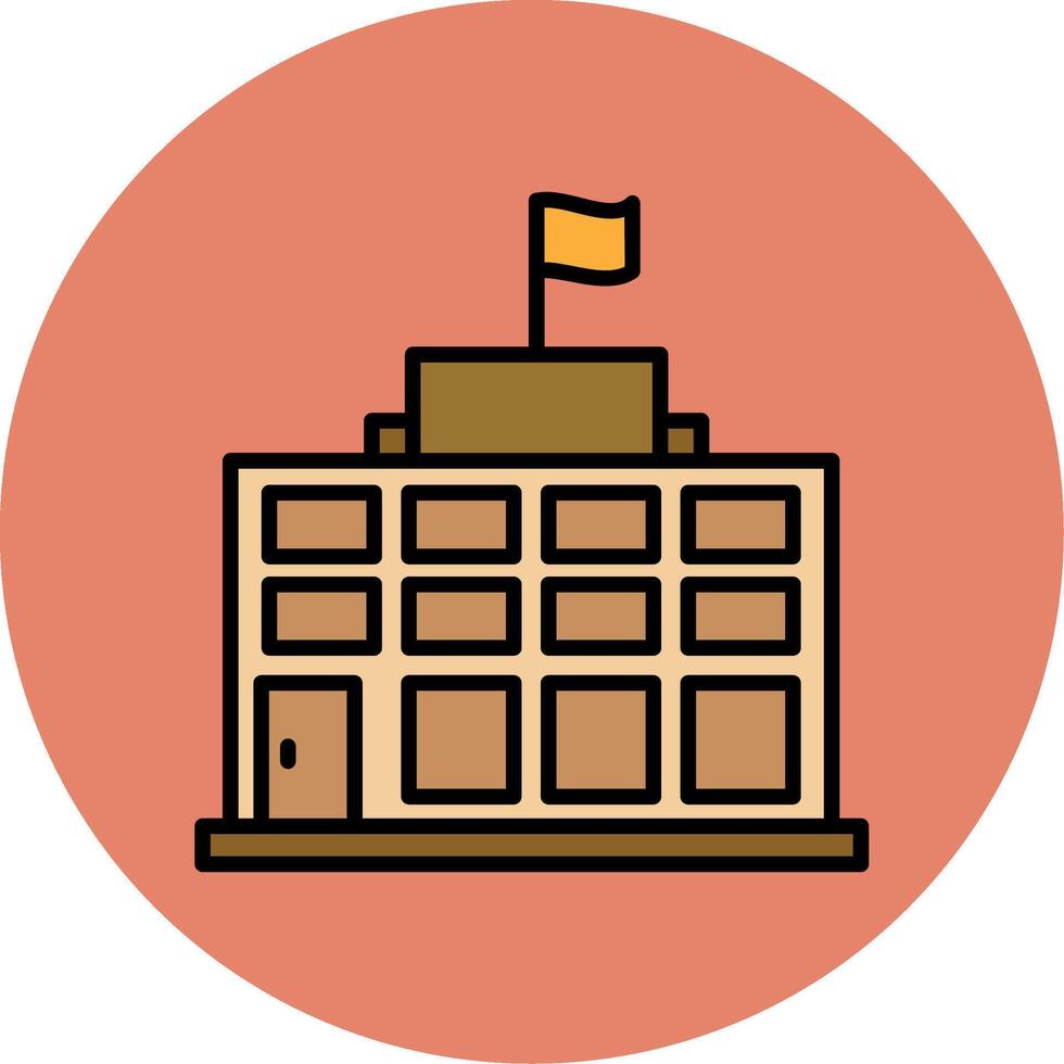 Embassy Vector Icon