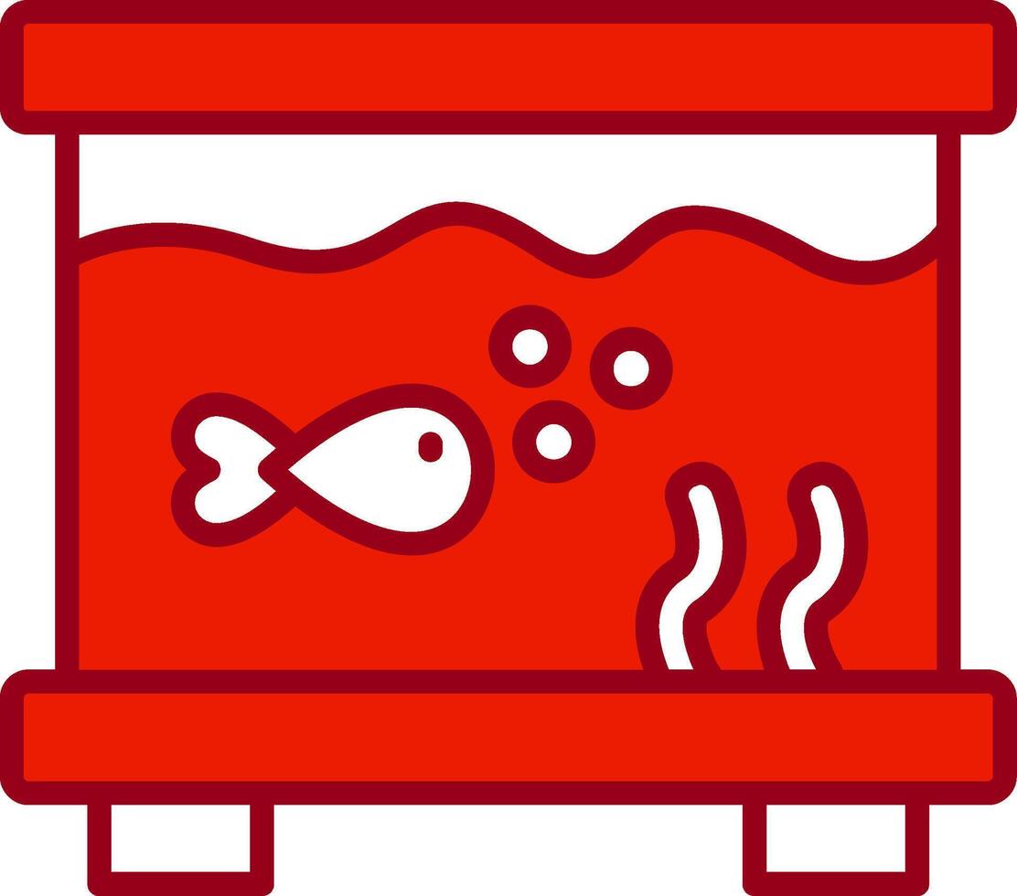 pescado tanque vector icono