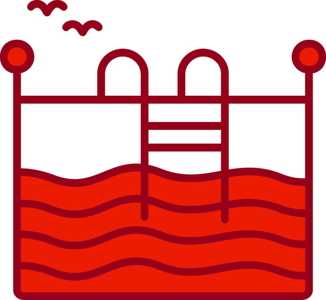 icono de vector de piscina