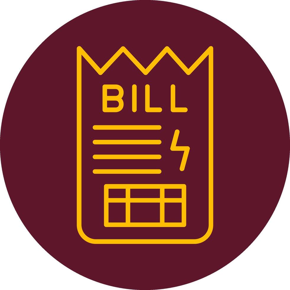 Bill Vector Icon