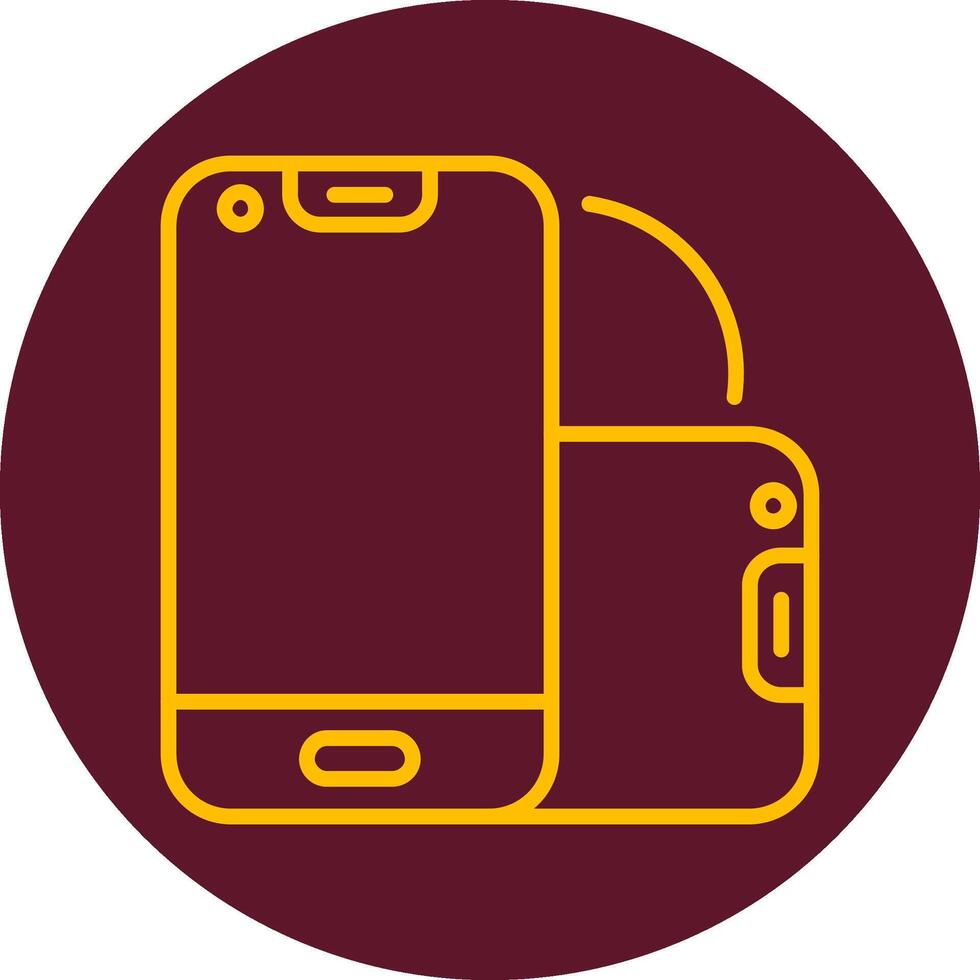 Foldable Smartphone Vector Icon