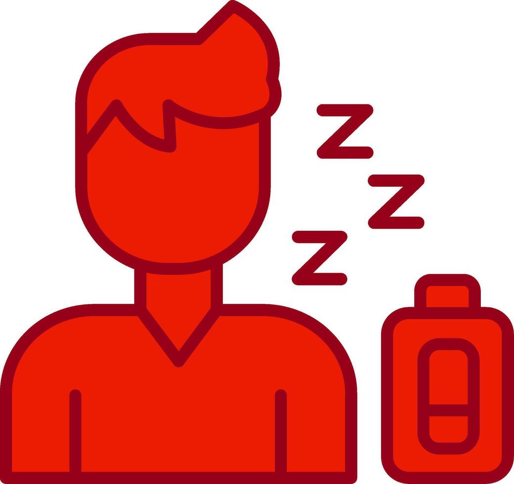 Tired Vector Icon