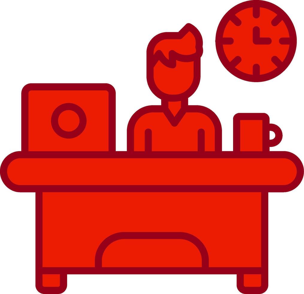 Workaholic Vector Icon