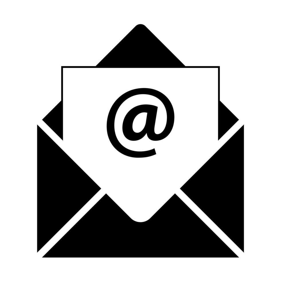 Email envelope icon illustration for graphic design, logo, website, social media, mobile app, ui vector