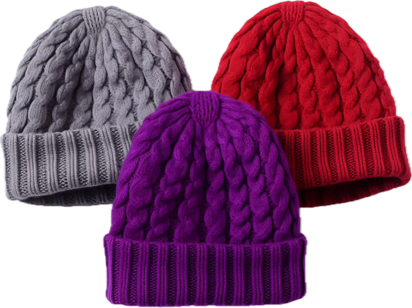 AI generated knotted beanie hats png 37493291 PNG