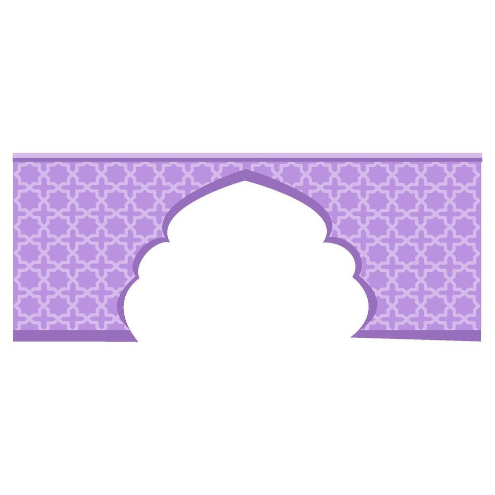 Islamic frame border vector