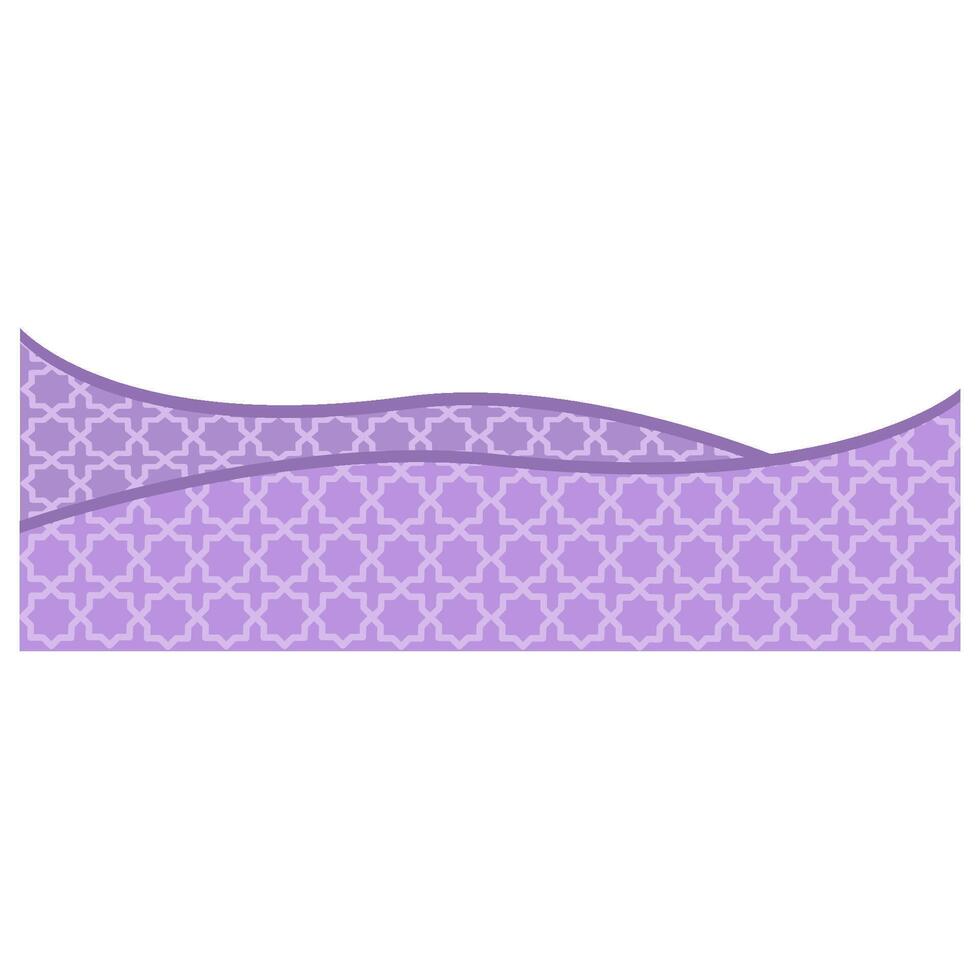 Islamic border illustration vector