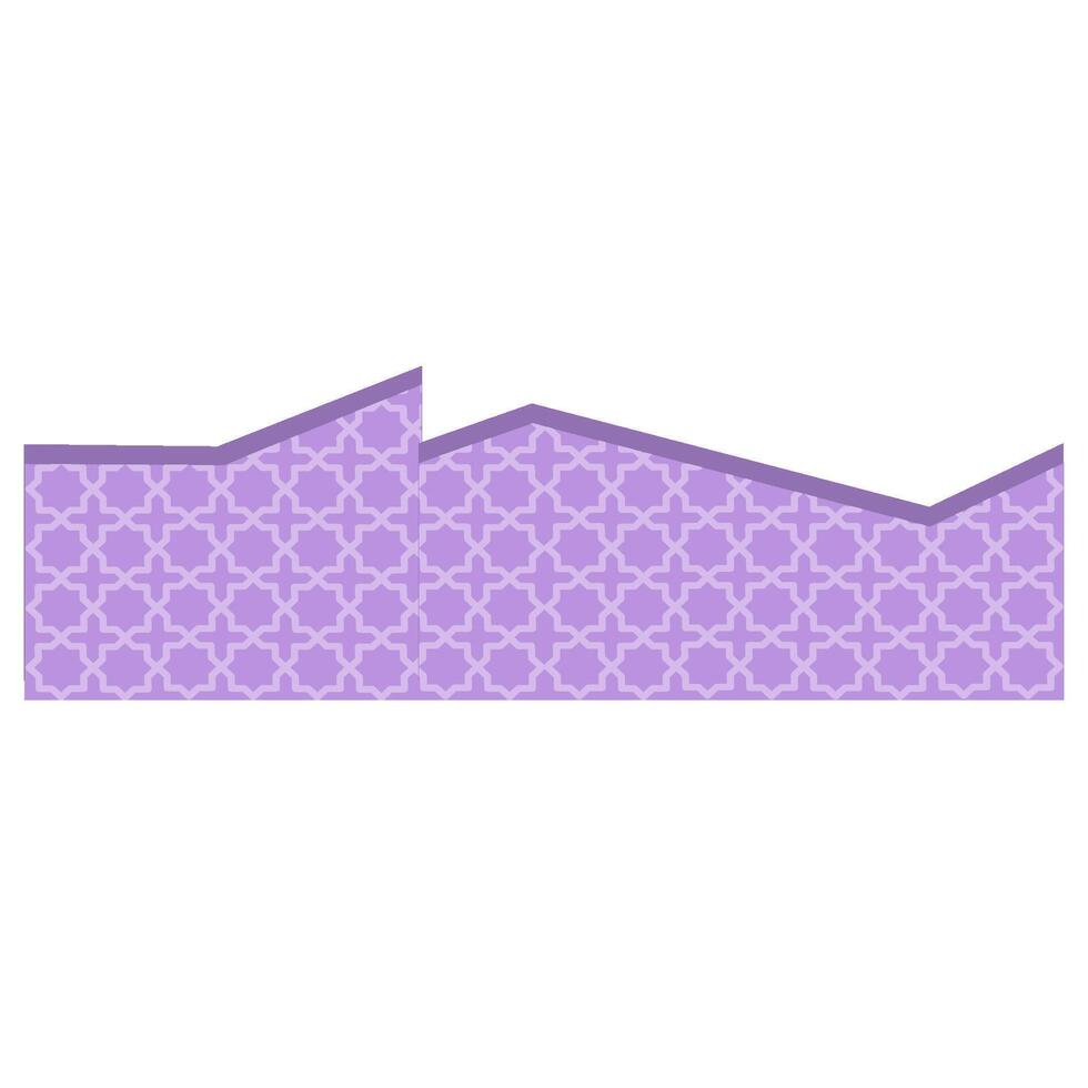 Islamic border illustration vector