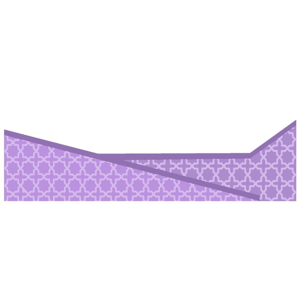 Islamic border illustration vector