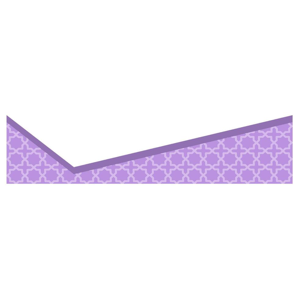 Islamic border illustration vector