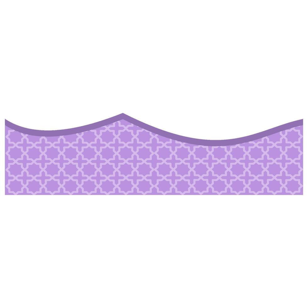 Islamic border illustration vector