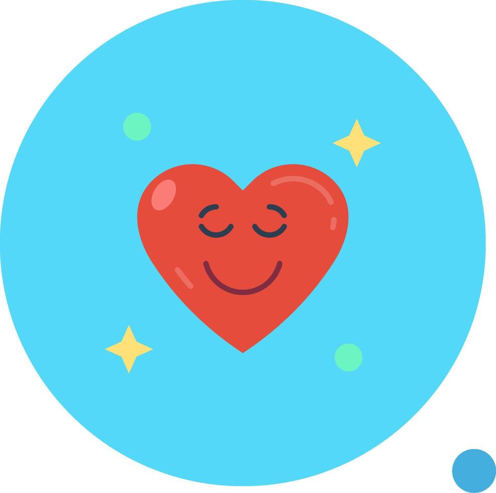 Relieved Long Circle Icon vector