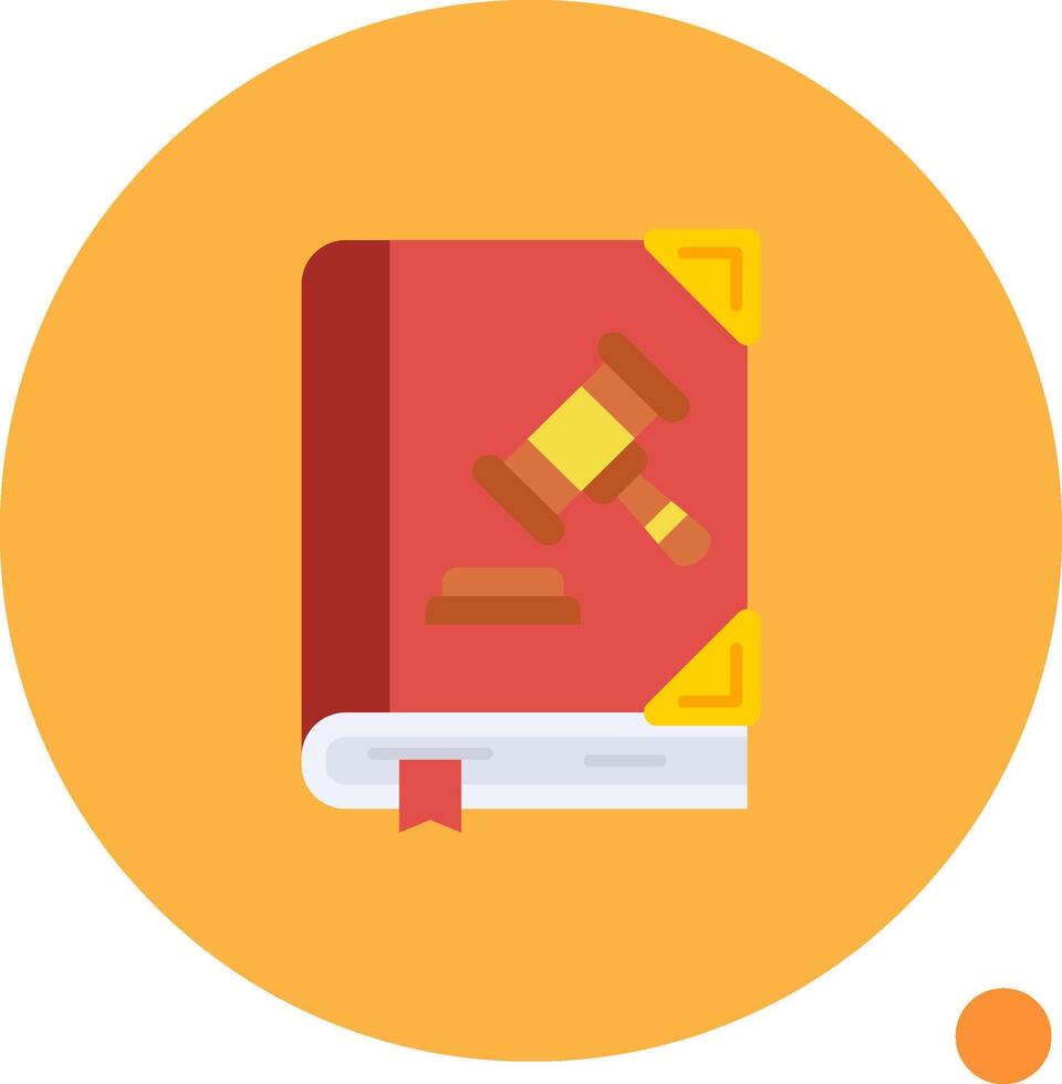 Crime Long Circle Icon vector