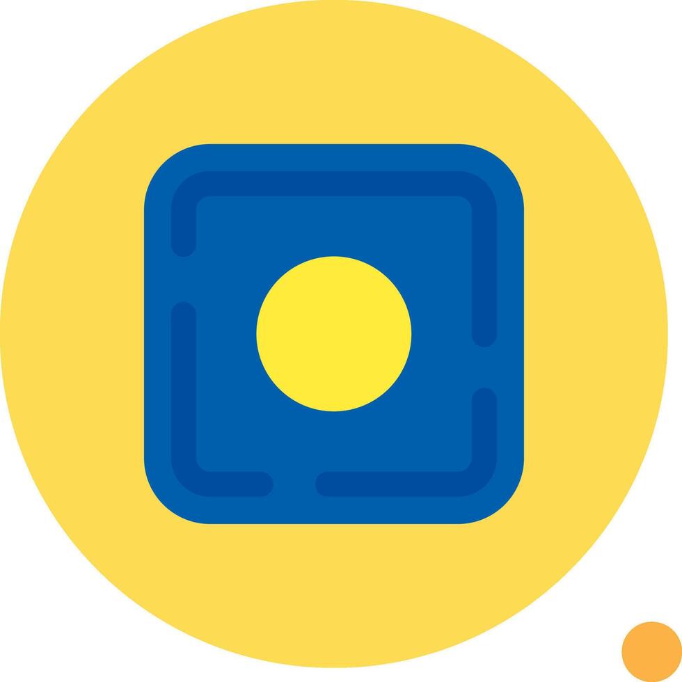 Dot Long Circle Icon vector