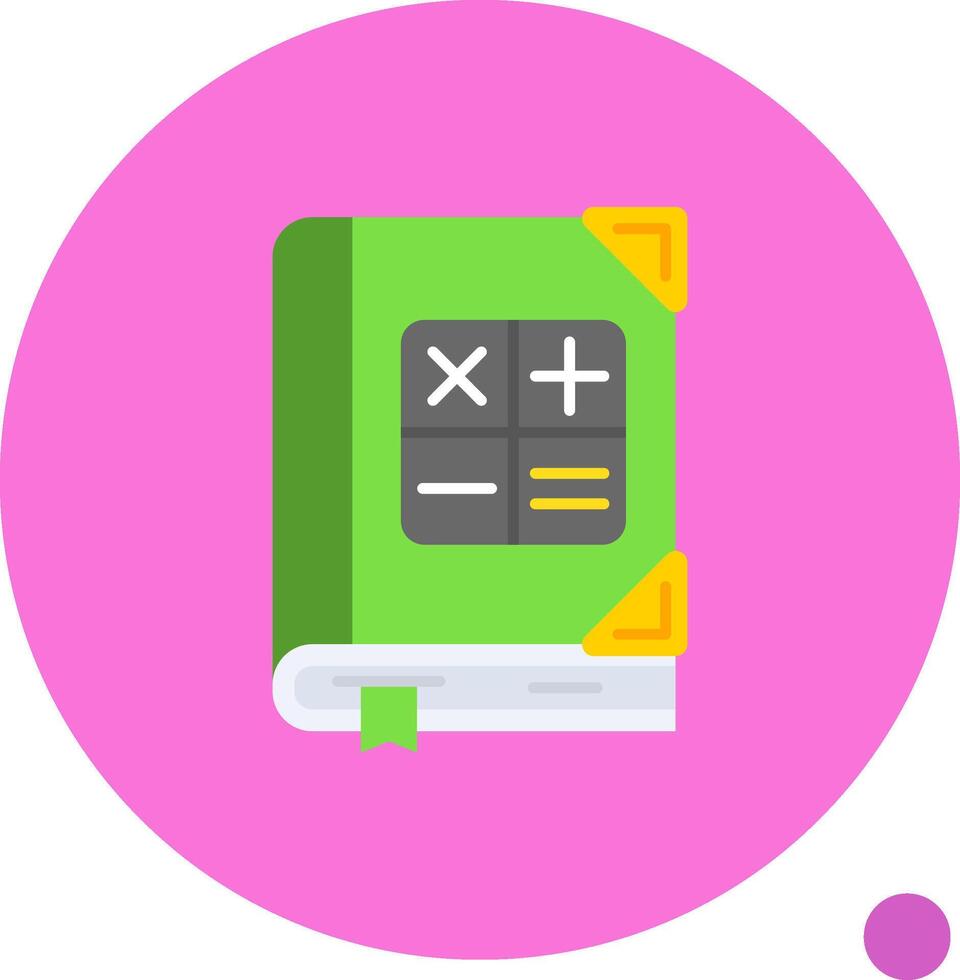 Math Long Circle Icon vector