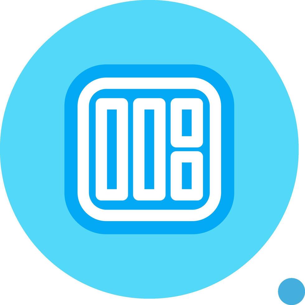 Layout Long Circle Icon vector