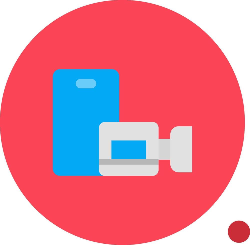 Video call Long Circle Icon vector