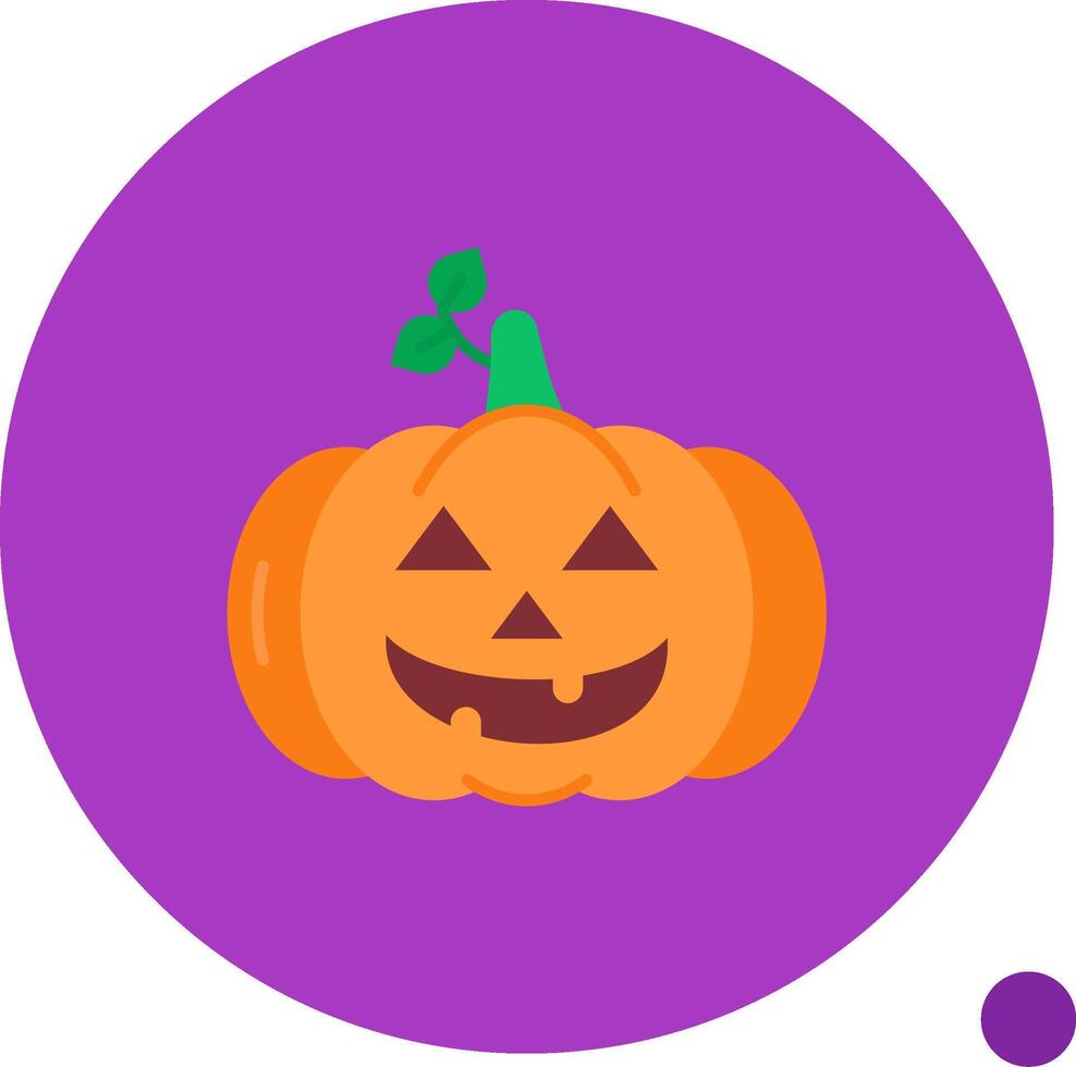 calabaza largo circulo icono vector