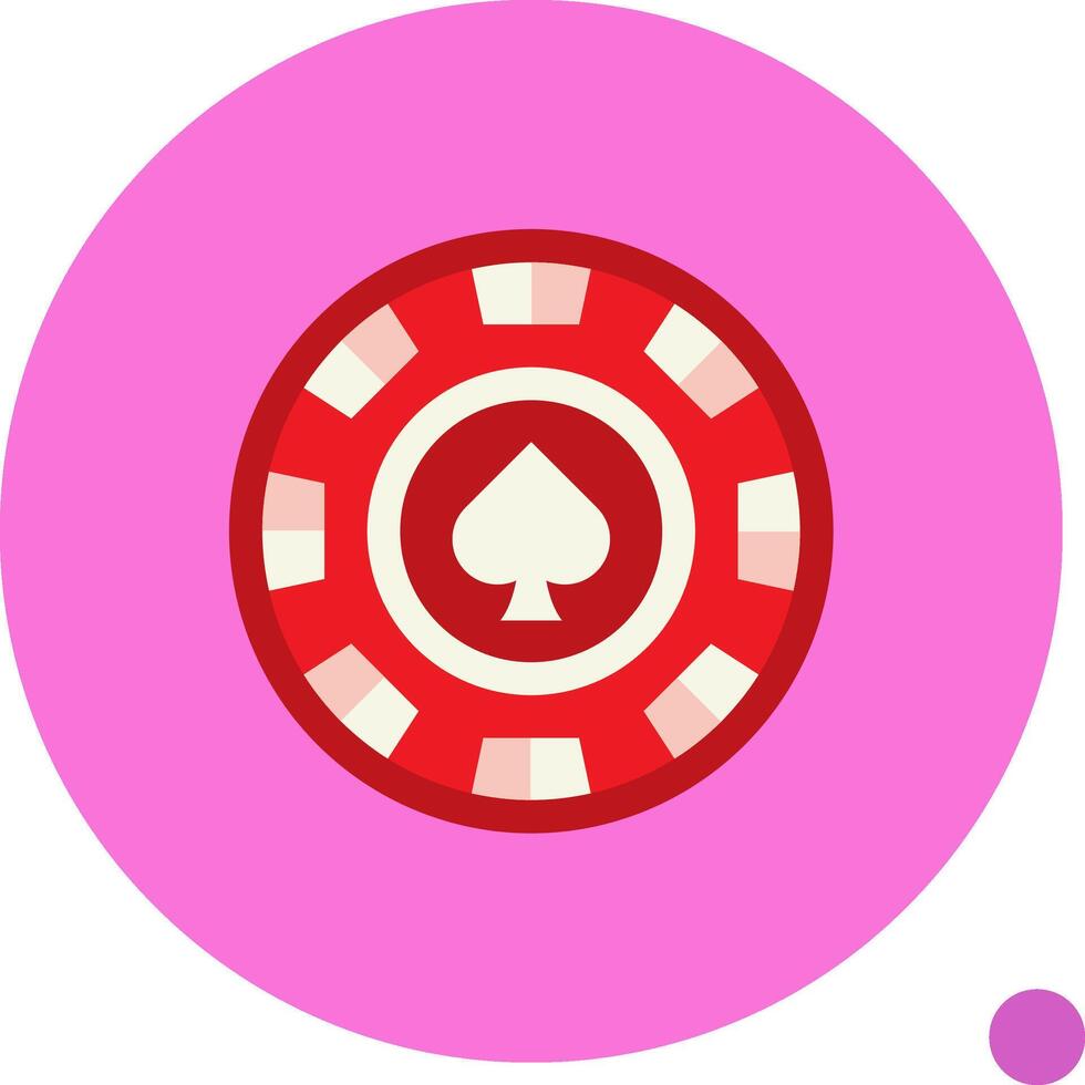 Chip Long Circle Icon vector