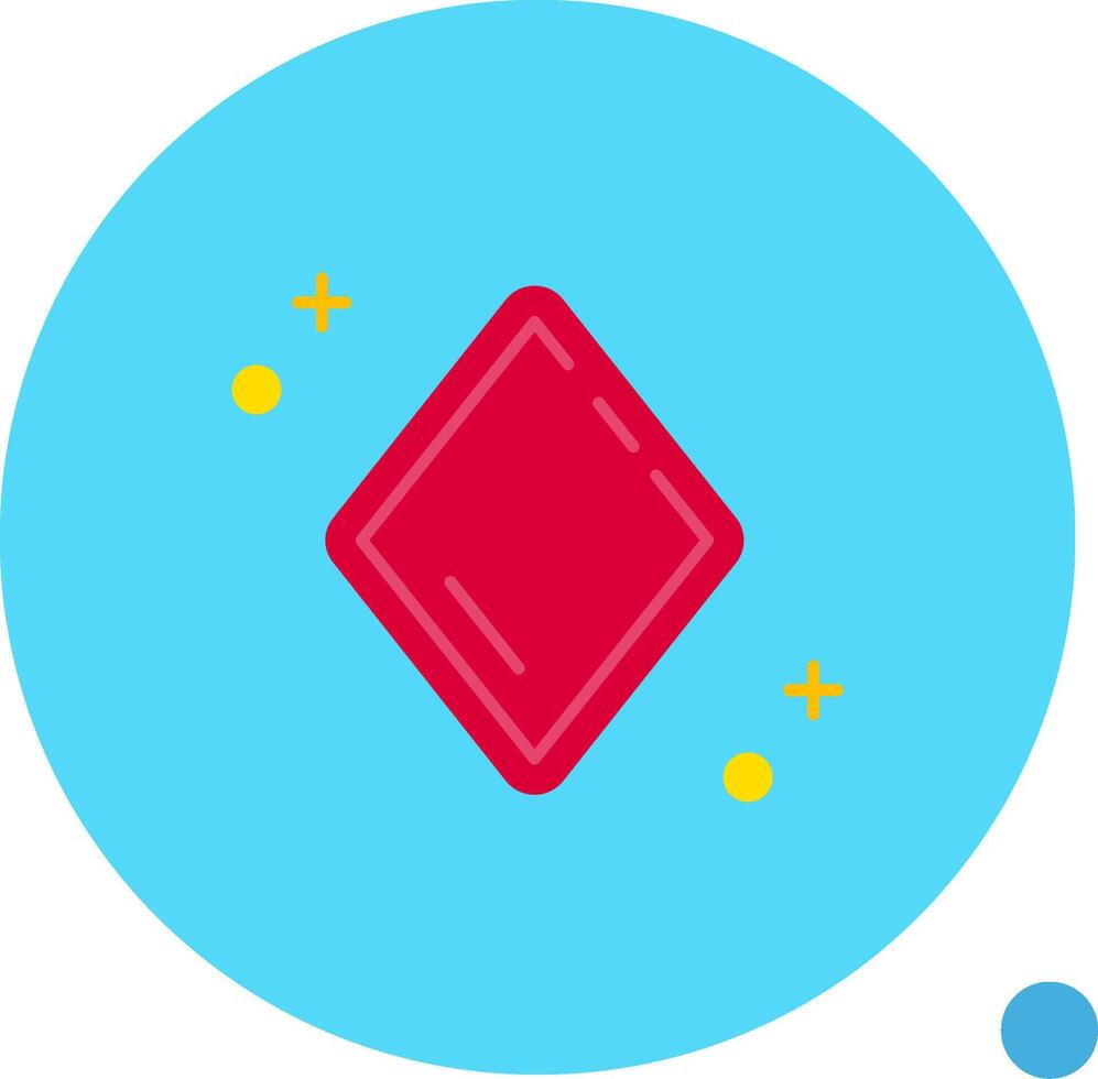 diamantes largo circulo icono vector